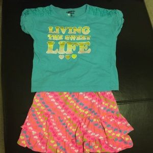 Shirt and matching Skirt Set